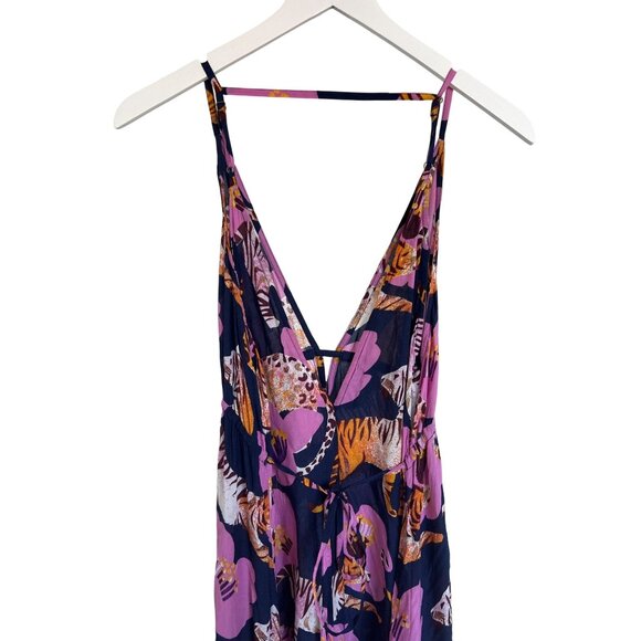 Anthropologie Claire Colin Wildlife Print Midi Dress - Picture 4 of 10